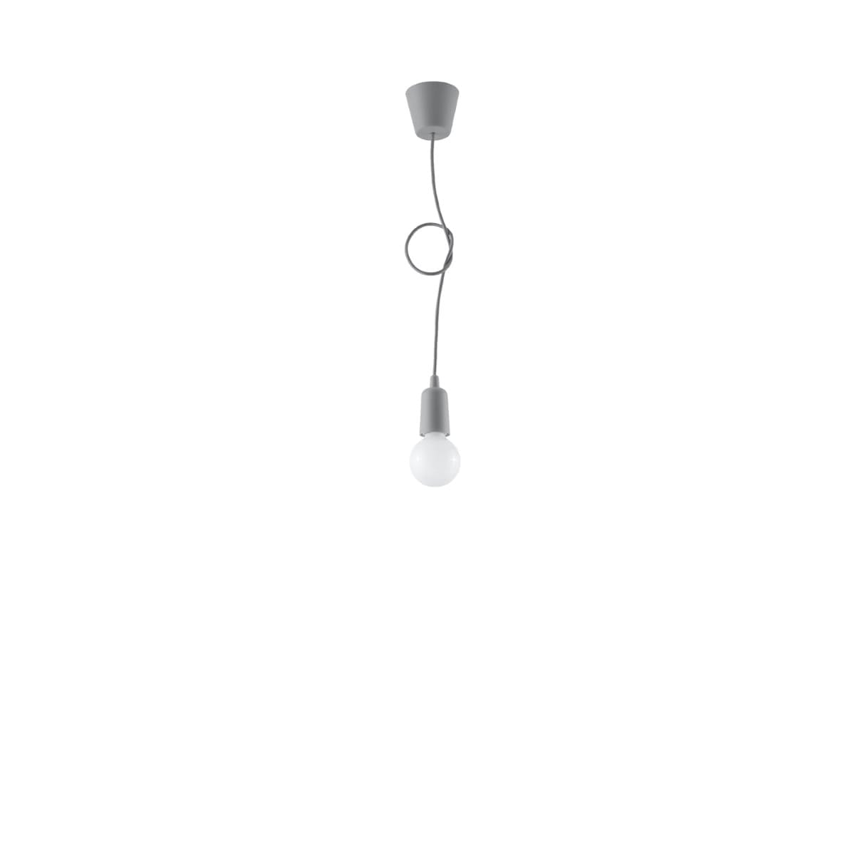 Diego Pendant Light - Single / Grey Diego Pendant Light - Single / Grey