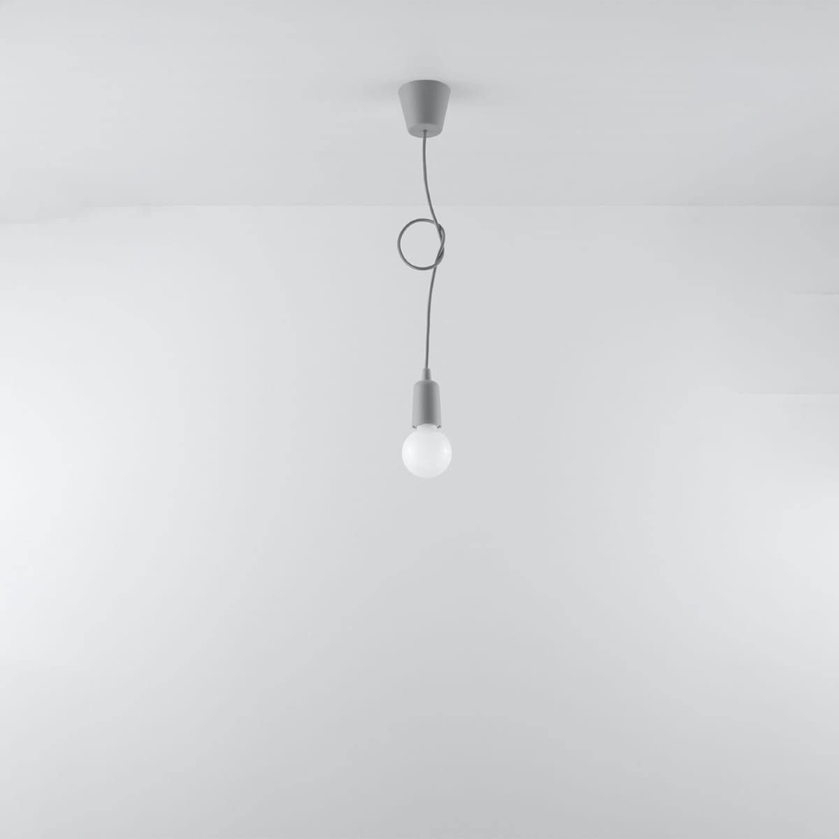 Diego Pendant Light - Single / Grey Diego Pendant Light - Single / Grey