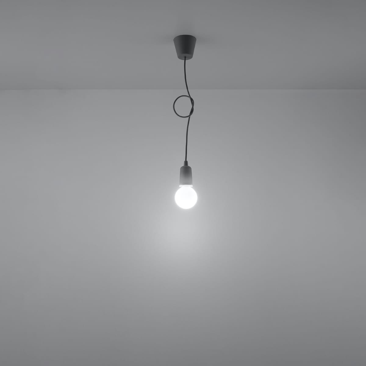 Diego Pendant Light - Single / Grey Diego Pendant Light - Single / Grey