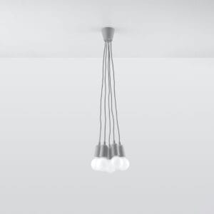 Diego Pendant Light - 5 Light / Grey