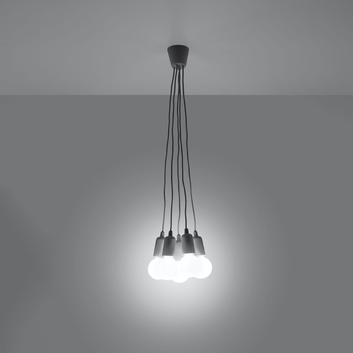 Diego Pendant Light - 5 Light / Grey Diego Pendant Light - 5 Light / Grey