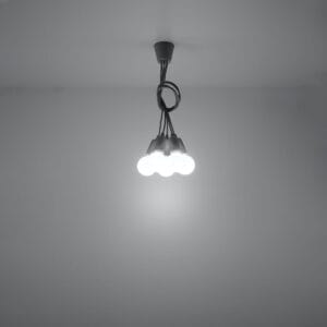 Diego Pendant Light - 5 Light / Grey