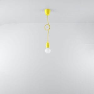 Diego Pendant Light - Single / Yellow