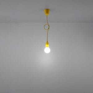 Diego Pendant Light - Single / Yellow