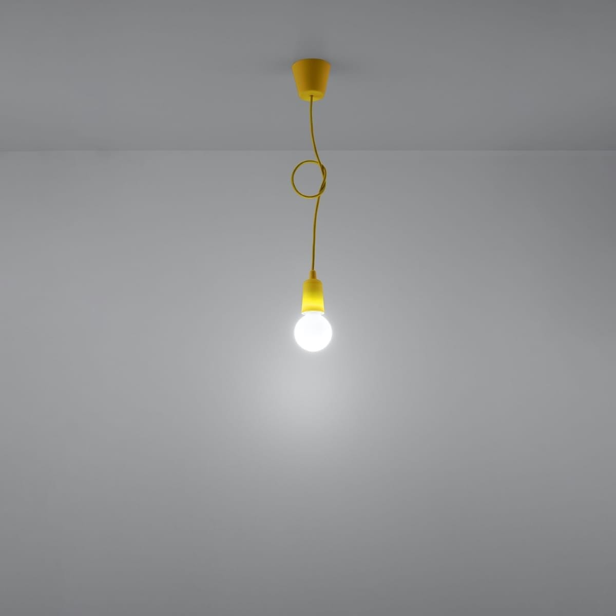 Diego Pendant Light - Single / Yellow Diego Pendant Light - Single / Yellow