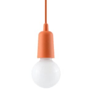 Diego Pendant Light - Single / Orange