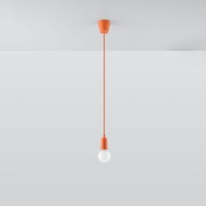 Diego Pendant Light - Single / Orange