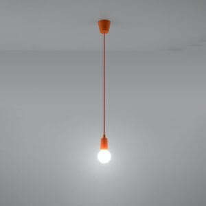 Diego Pendant Light - Single / Orange