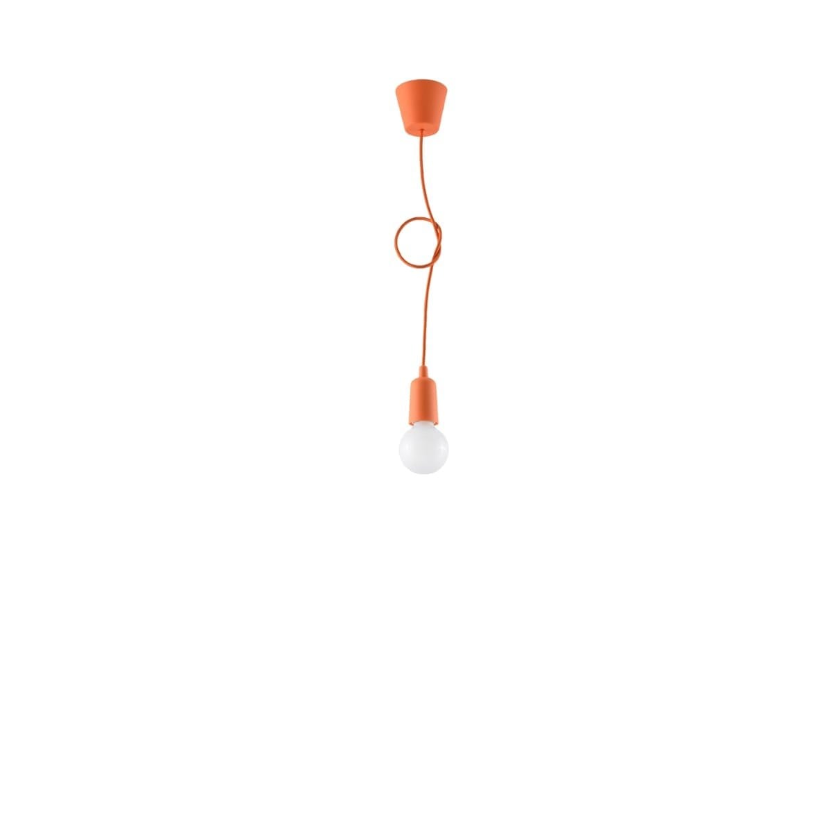 Diego Pendant Light - Single / Orange Diego Pendant Light - Single / Orange