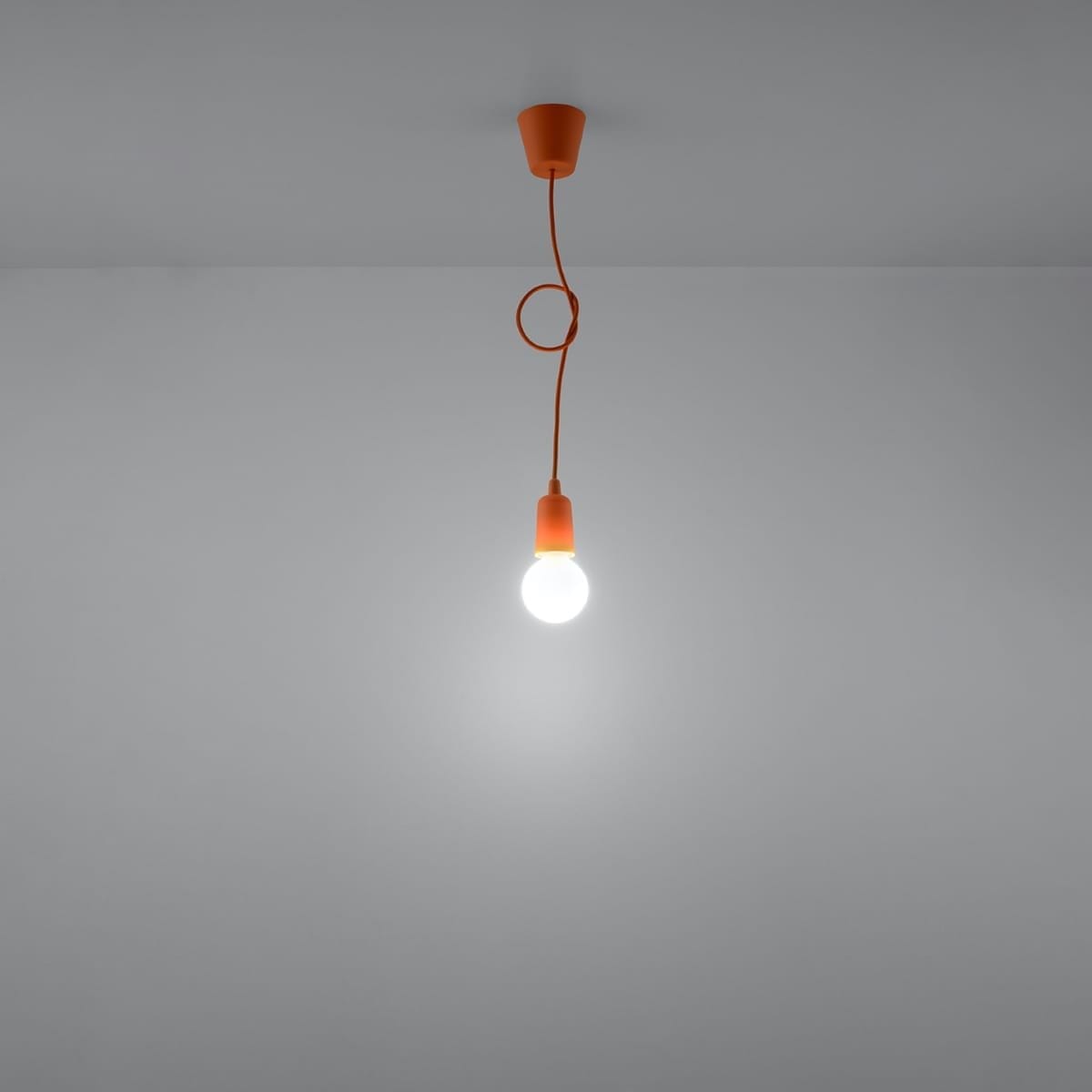 Diego Pendant Light - Single / Orange Diego Pendant Light - Single / Orange