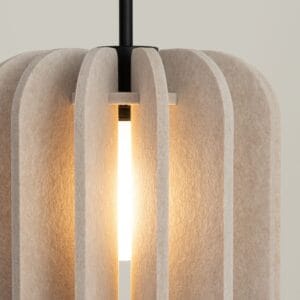 Mula Felt Pendant Light 27cm - Natural