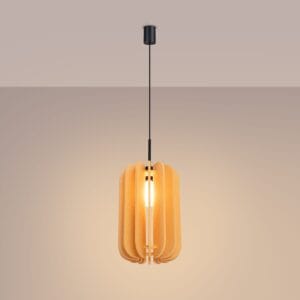 Mula Felt Pendant Light 27cm - Yellow