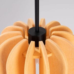 Mula Felt Pendant Light 27cm - Yellow