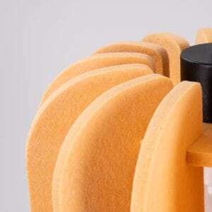 Mula Felt Pendant Light 27cm - Yellow