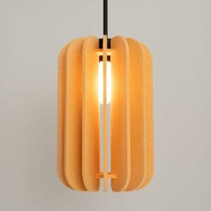Mula Felt Pendant Light 27cm - Yellow