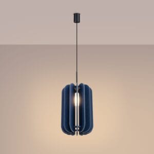Mula Felt Pendant Light 27cm - Navy