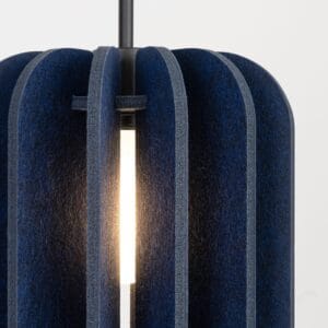 Mula Felt Pendant Light 27cm - Navy