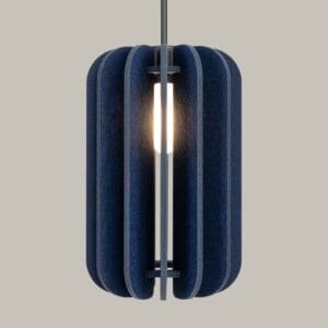 Mula Felt Pendant Light 27cm - Navy