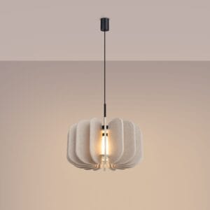 Mula Felt Pendant Light 45cm - Natural