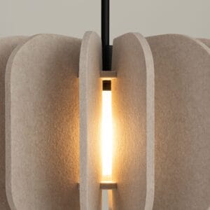 Mula Felt Pendant Light 45cm - Natural