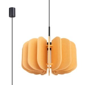 Mula Felt Pendant Light 45cm - Yellow