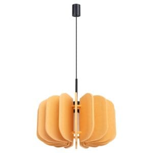 Mula Felt Pendant Light 45cm - Yellow