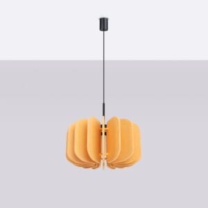 Mula Felt Pendant Light 45cm - Yellow
