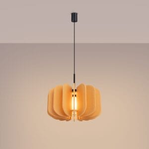 Mula Felt Pendant Light 45cm - Yellow