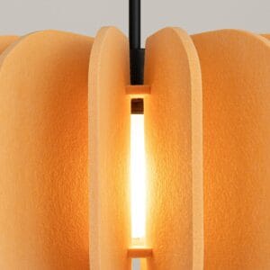 Mula Felt Pendant Light 45cm - Yellow