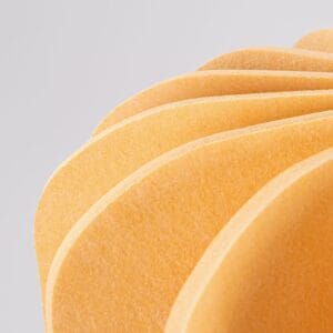 Mula Felt Pendant Light 45cm - Yellow