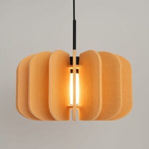 Mula Felt Pendant Light 45cm - Yellow