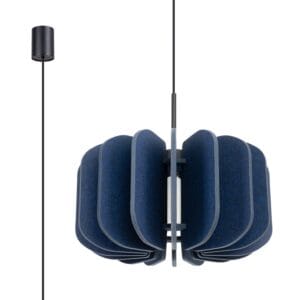 Mula Felt Pendant Light 45cm - Navy