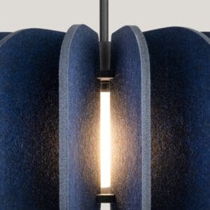 Mula Felt Pendant Light 45cm - Navy