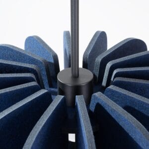 Mula Felt Pendant Light 45cm - Navy