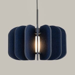 Mula Felt Pendant Light 45cm - Navy