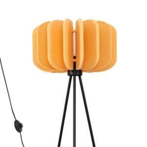 Mula Felt Tripod Floor Light - Yellow