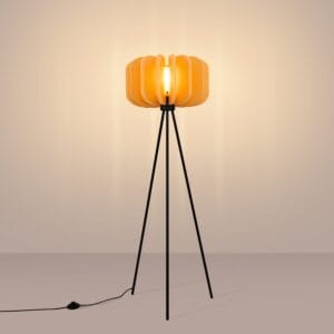 Mula Felt Tripod Floor Light - Yellow