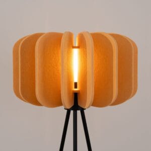 Mula Felt Tripod Floor Light - Yellow