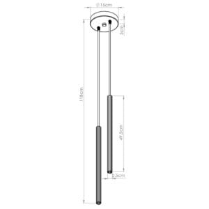 Arche Twin Pendant Light - White
