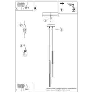 Arche Twin Pendant Light - Black