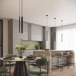 Arche Twin Pendant Light - Black
