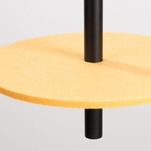 Feltro Felt Disc Pendant Light - Black / Yellow