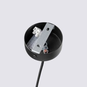 Feltro Felt Disc Pendant Light - Black / Yellow