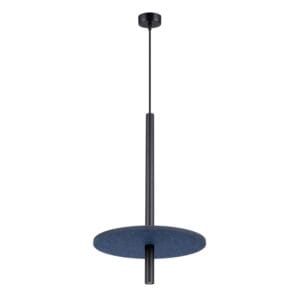 Feltro Felt Disc Pendant Light - Black / Navy