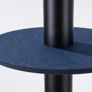 Pelta Felt Disc Pendant Light - Black / Navy