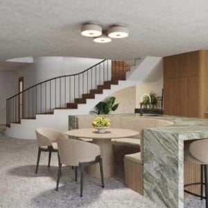 Omiq Taupe Ceiling Light