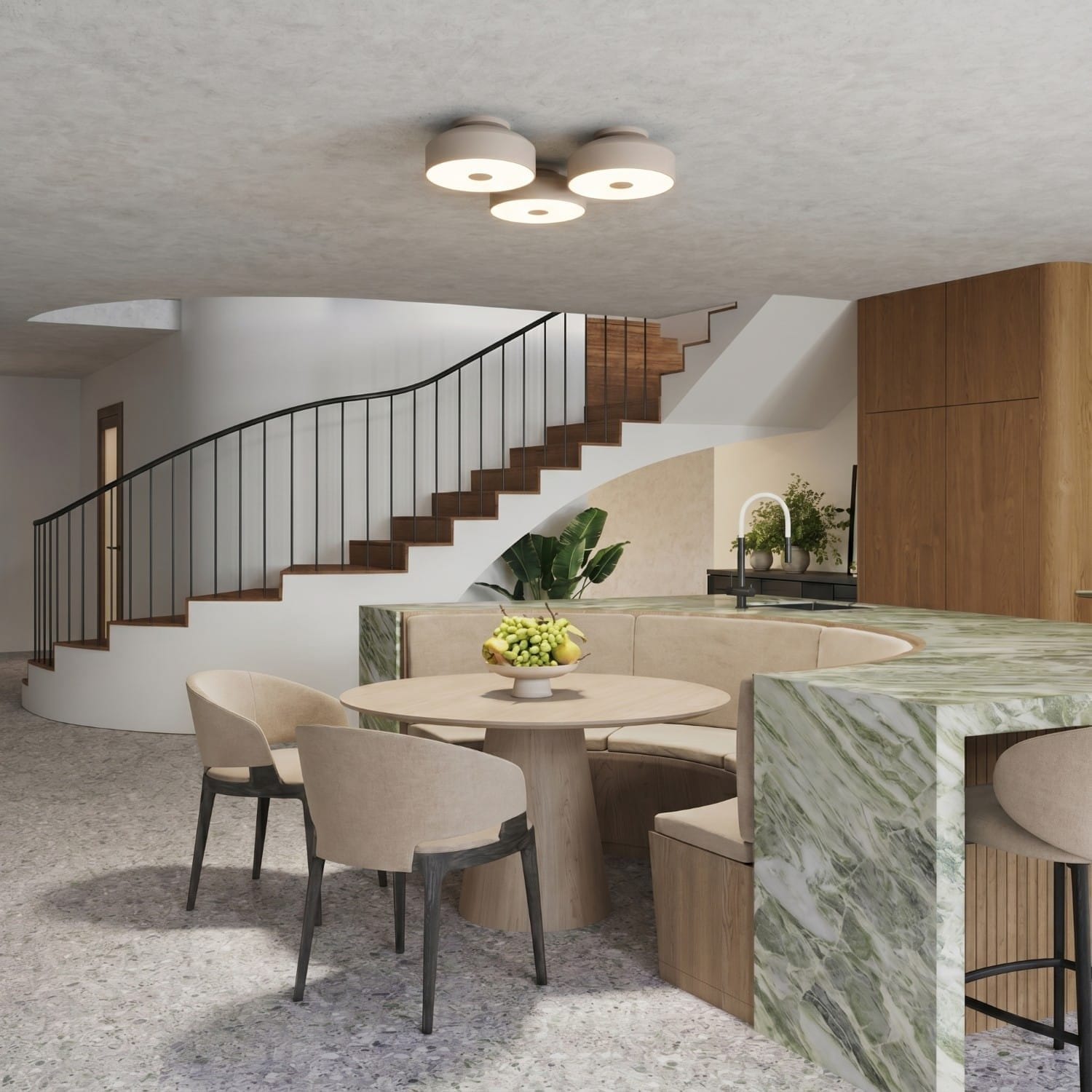 OMIQ Taupe Ceiling Light Omiq Taupe Ceiling Light