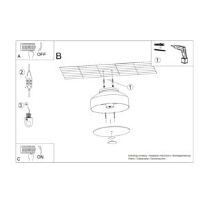 Omiq Ultramarine Ceiling Light