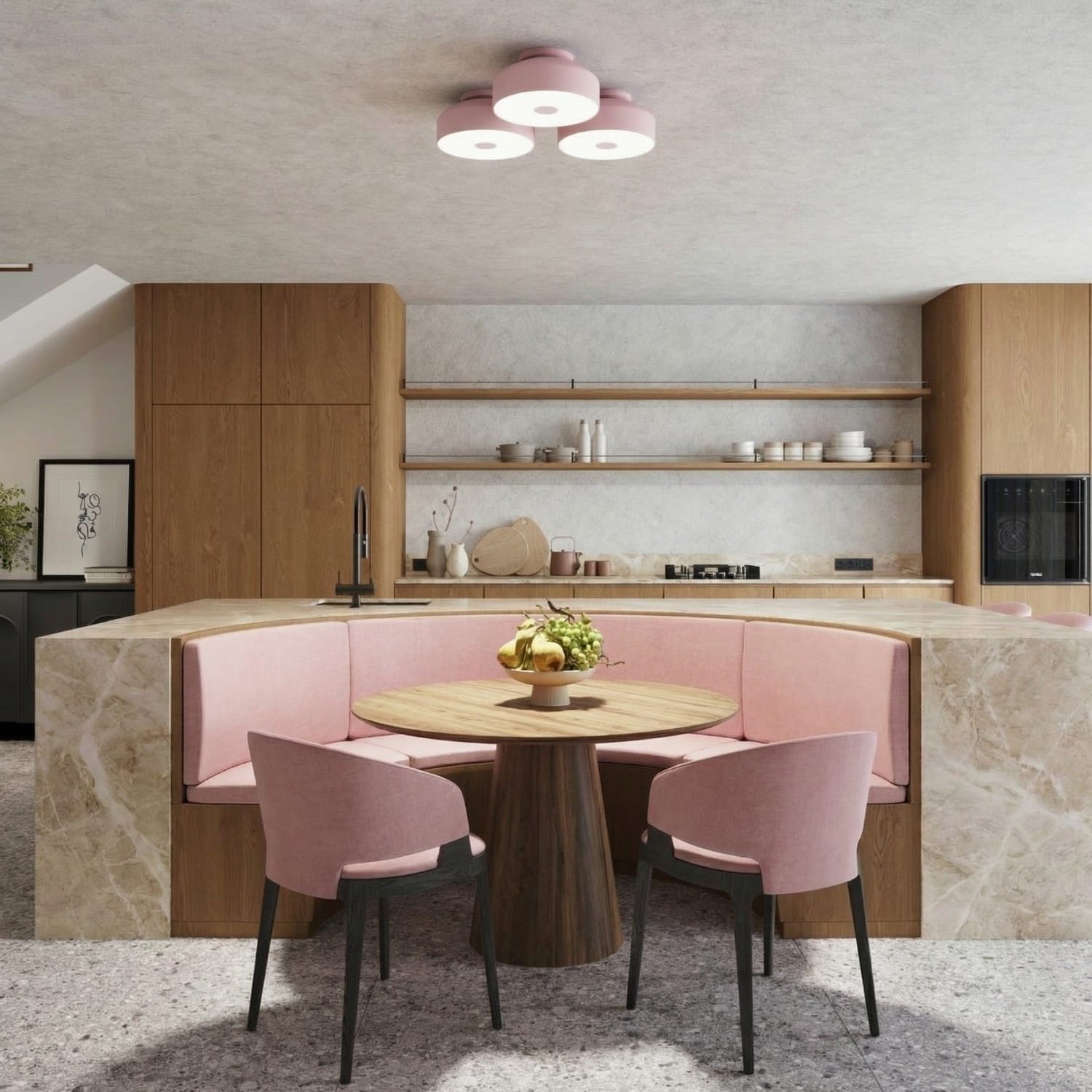 OMIQ Pink Ceiling Light Omiq Pink Ceiling Light
