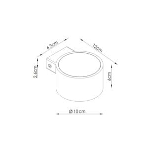 Modo 1 Black Wall Light